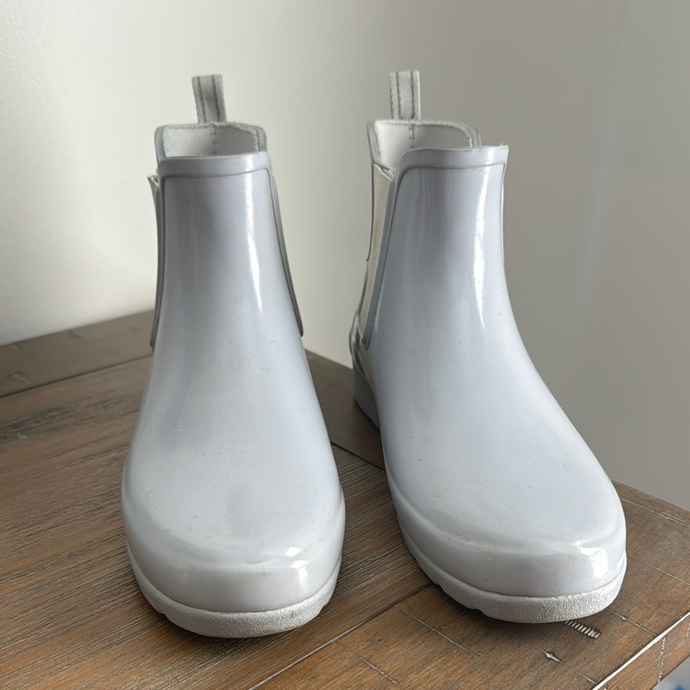 Stylish Gray Ankle Rain Boots